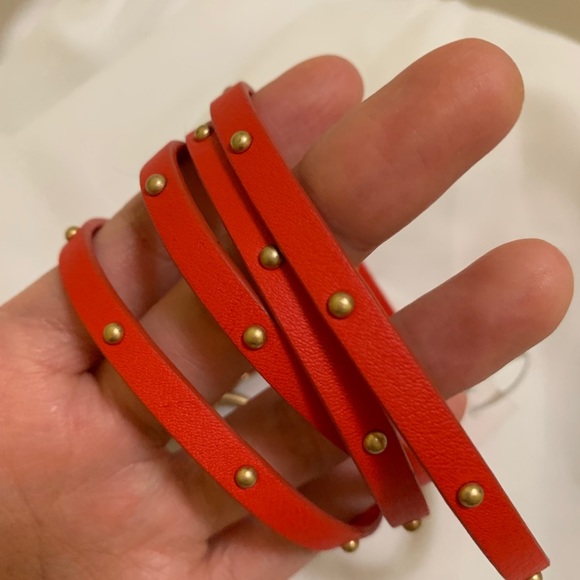 NWT Red Tory Burch Studded Bracelet - Picture 2 of 6